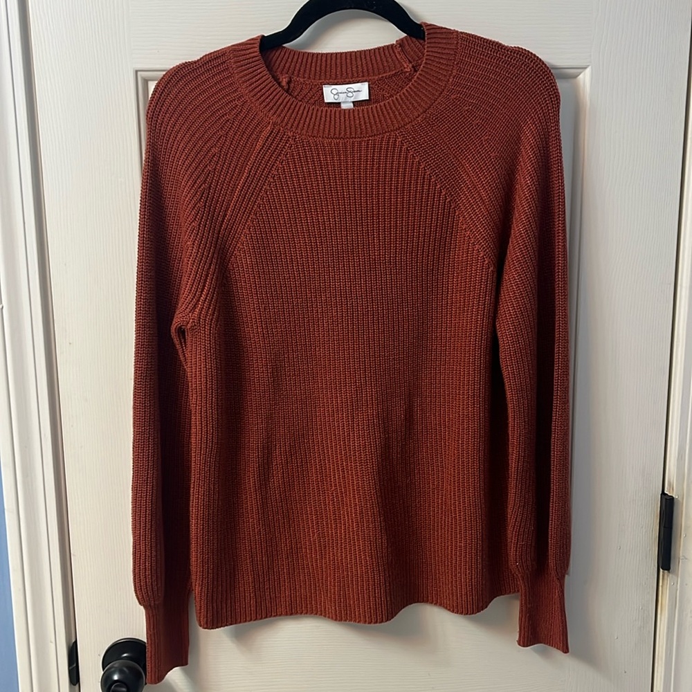 Brown knit sweater